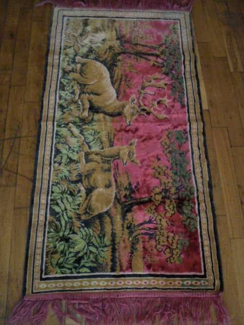 Oriental style small Bulgarian carpet