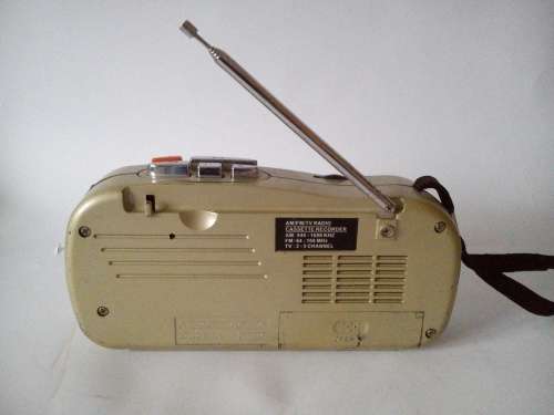Vintage  Radio cassette recorder player Philips with alarm clock