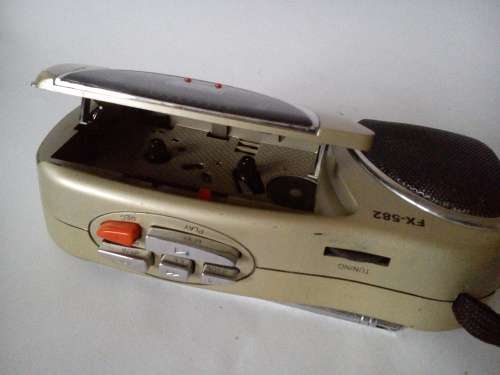 Vintage  Radio cassette recorder player Philips with alarm clock