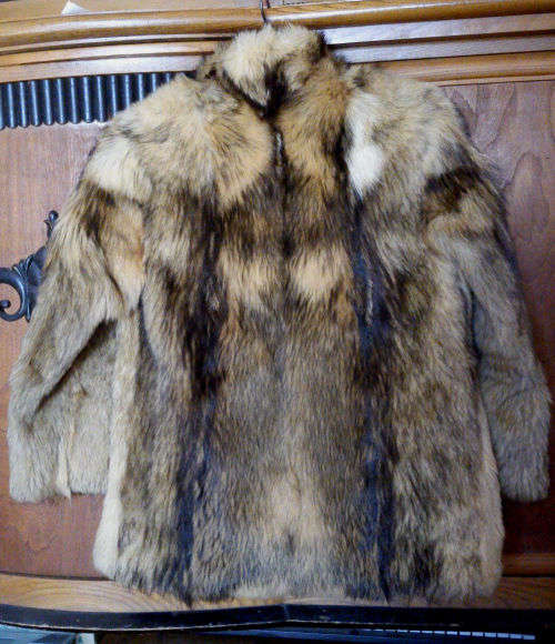 Genuine fox fur coat/jacket designed by Carlo Beetz