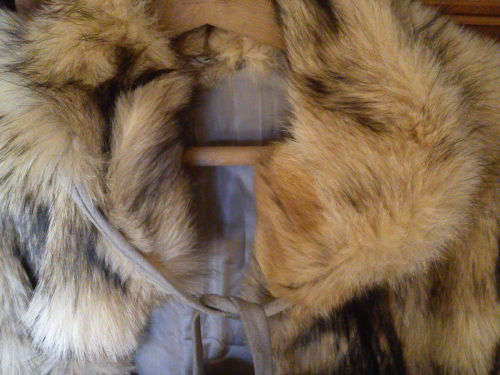 Genuine fox fur coat/jacket designed by Carlo Beetz