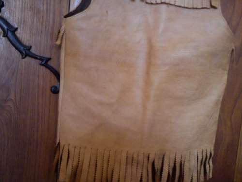 Men's leather waistcoat