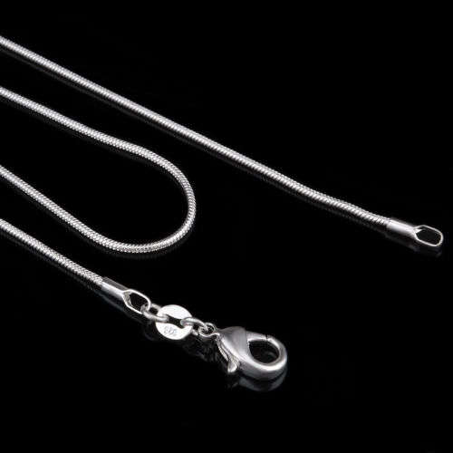 925 sterling silver chain necklace, 60 cm