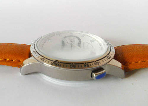 Men's Watch Chopard Mille Miglia White Dial Brown Leather Wristband