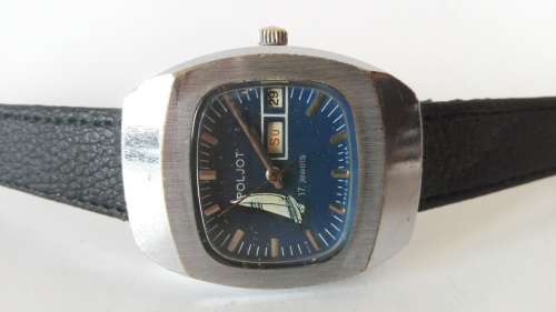 Poljot, vintage Soviet watch, day date