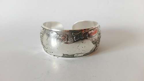 Tibetan Tibet silver Totem Bangle Cuff Adjustable Bracelet