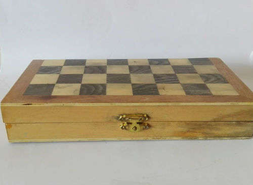 Vintage small wooden chess