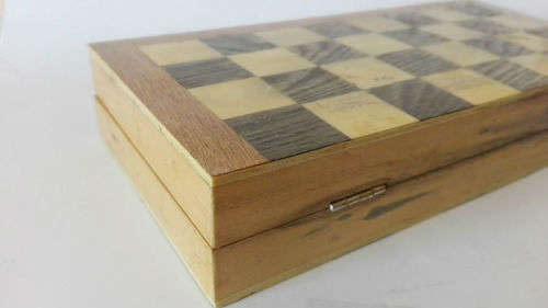 Vintage small wooden chess