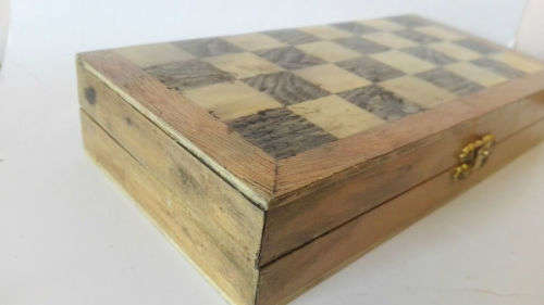 Vintage small wooden chess