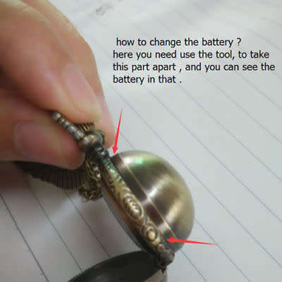 Harry Potter Pocket Watch Golden Snitch, Quidditch Wings Clock Pendant