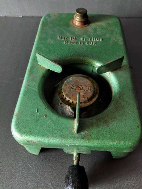 Vintage DDR Tourist Primus, Classic camp stove, Camping stove, Alcohol stove