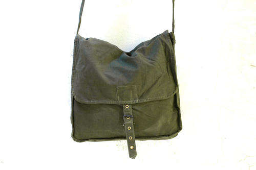 Vintage Military Bag, Army Canvas Bag, Messenger Bag, Green Khaki, Soviet Unused, USSR