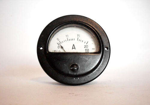 Old Russian ammeter, part of a military truck