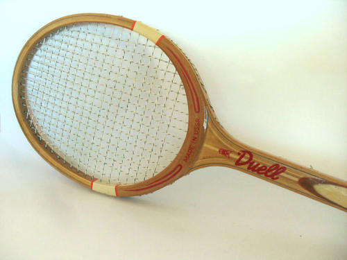 Soviet Tennis Racket, Vintage Duell Wooden Tennis Racquet, Made in USSR