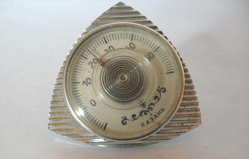 Vintage Temperature Humidity Desk Top Oval Springs, made in USSR