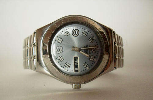 Swatch Irony men's wristwatch, day, date, Swiss watch