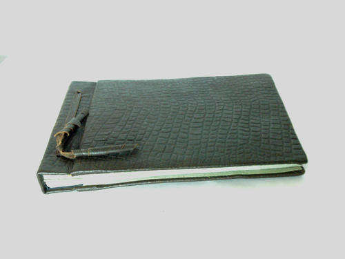 Vintage  Photo Album, Brown leather sheets covers