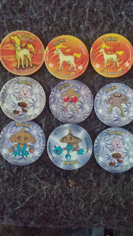 81 Pokemon tazos with TIn. Once in a Lifetime!
