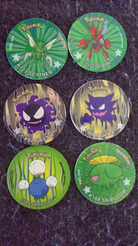 81 Pokemon tazos with TIn. Once in a Lifetime!