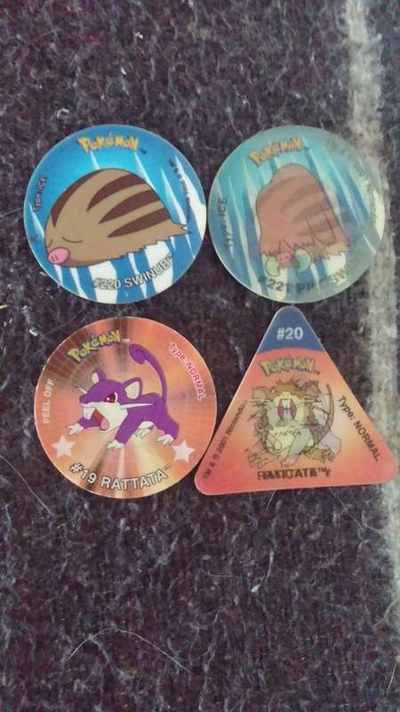 81 Pokemon tazos with TIn. Once in a Lifetime!