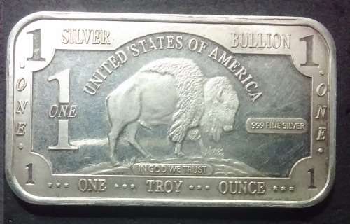DSB1 United States Of America 1 troy Oz .999 fine silver Bar