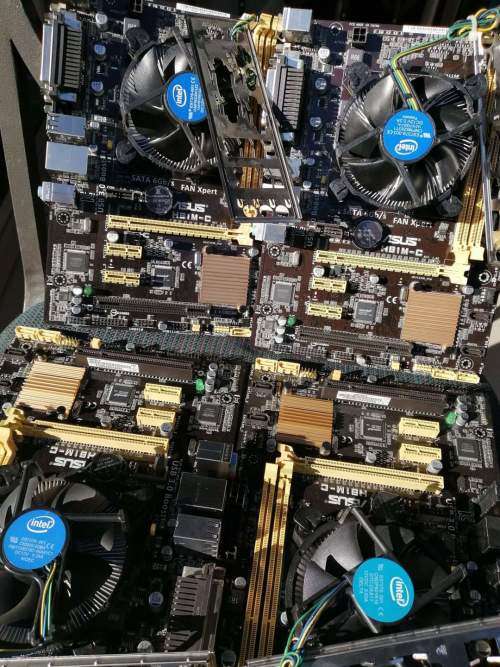 ASUS H81M-C WITH CORE I5 4TH GEN - PROCESSOR - LGA1150 Socket  BACKPLATE  HEAT SINK