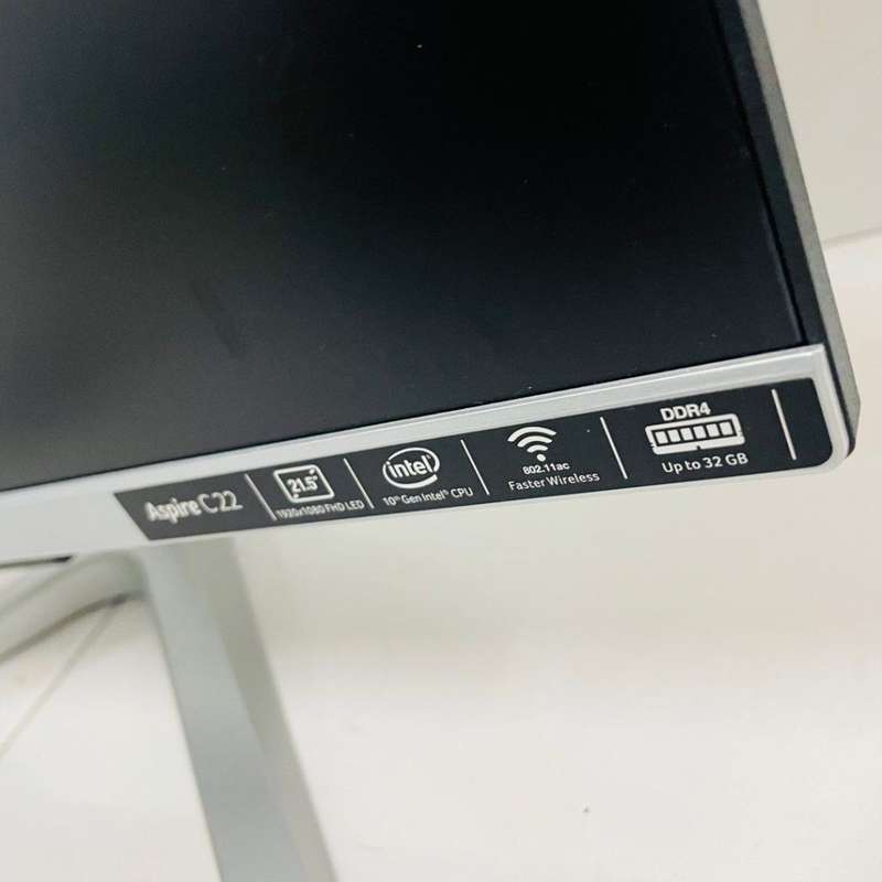 Acer i5 10th gen @ upto 3.6GHZ All in one PC c22-963 8GB ddr4 ram 256GB ssd WiFi/Bluetooth M.2 slot,