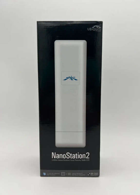 Ubiquiti Indoor/Outdoor Dual-Polarity NanoStation2 Wireless Access Point 2.4GHz 10dBi CPE
