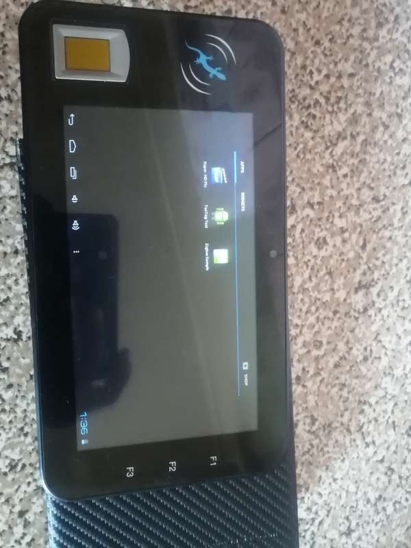 TazPad Android tablet fingerprint sensor 1.2 GHz clock-rate 1 GB of RAM WIFI, Bluetooth, ZigBee