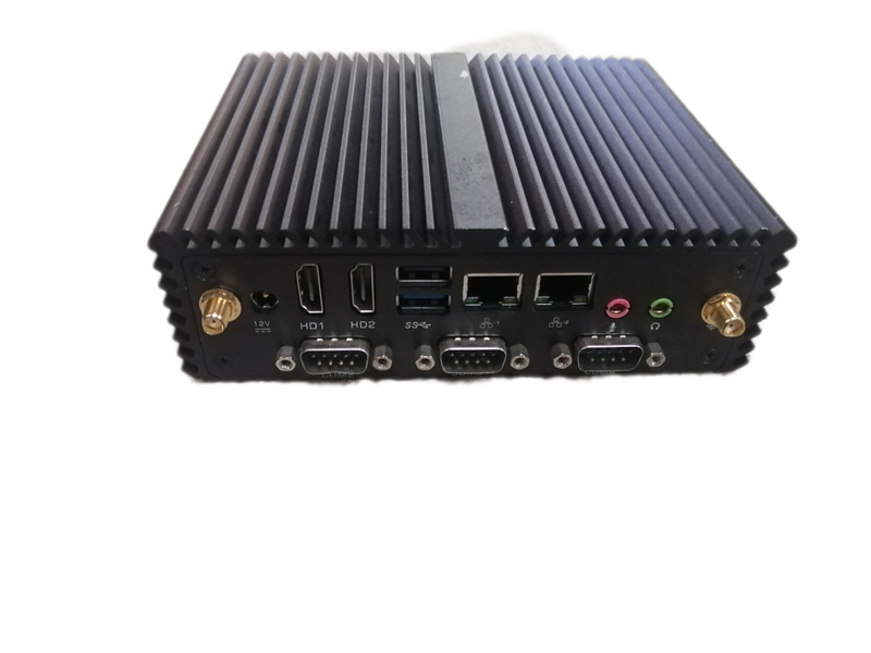 Fanless Mini Industrial Control PC Core i3 4th gen, 4gb ram, 64GB SSD 3.0 USB, RS-232 COM Port Wifi,