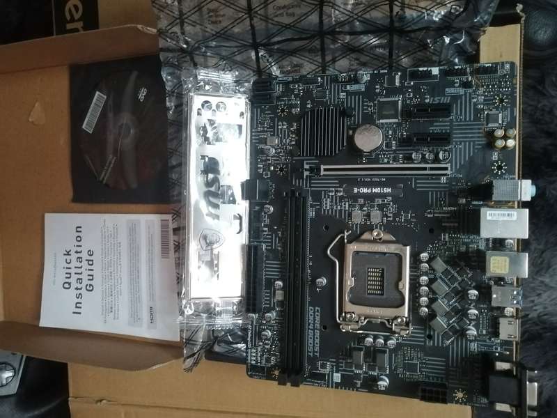 MSI 11th & 10th Gen LGA1200 H510M PRO-E  Micro-ATX Desktop Motherboard (NO CPU, Never used)