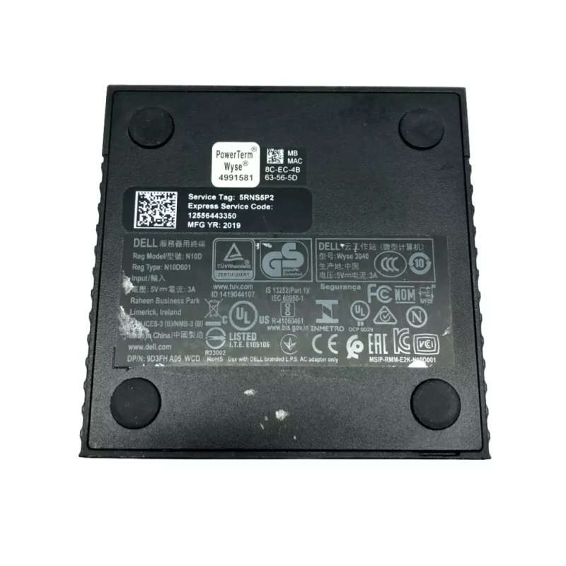 Latest Dell Wyse 3040 Thin Client Atom x5-Z8350 quad core 1.44GHz CPU 2GB RAM 16GB PSU WIFI Mini PC