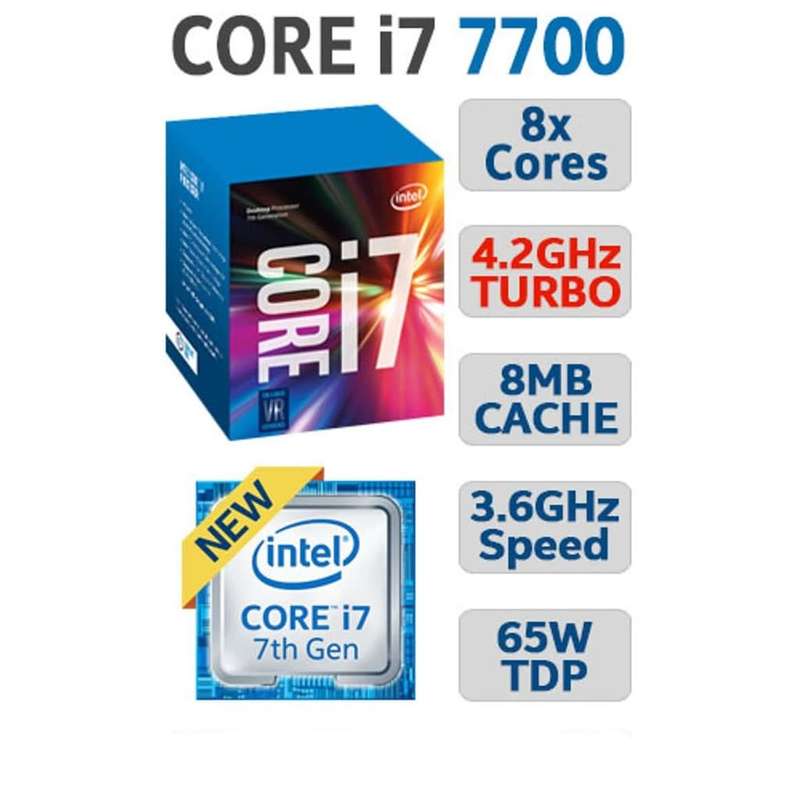 Intel Core i7 7700 7th Generation Skylake Quad-Core 3.4GHz (4.0GHz Turbo) Dual Channel DDR4 CPU!!