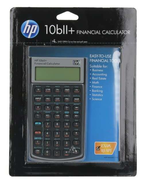 HP 10Bii+ - Business Financial Calculator (Algebraic) - Non-Programmable