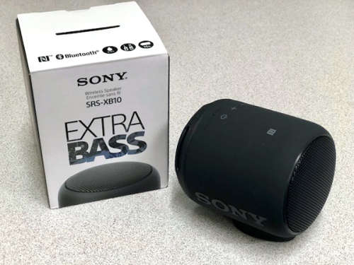 Sony SRS-XB10 Extra Bass Portable Splash Proof Wireless Speaker-black