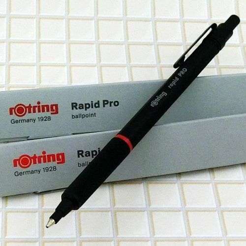rOtring Rapid PRO Ballpoint - Black Full Metal Ball Point Pen