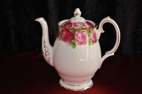 Royal Albert "Old English Rose" Coffee Pot