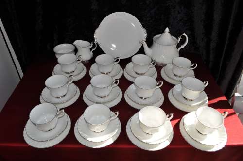 Royal Albert "Chantilly" 40 Piece Tea Set.  ----   Collections or Courier Please!!!