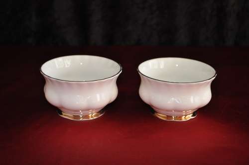Royal Albert "Val D'or" Coffee Sugar Bowls x 2