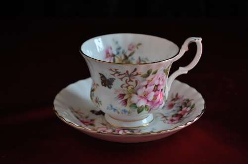 Royal Albert Country Life Series "Sweet Brier" Tea Duo