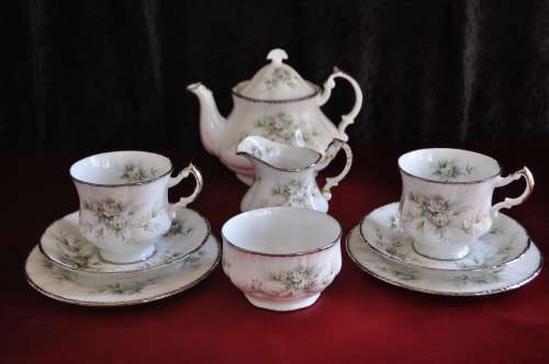 Paragon "First Love" Tea For Two - Milk Jug Damaged See Pics.