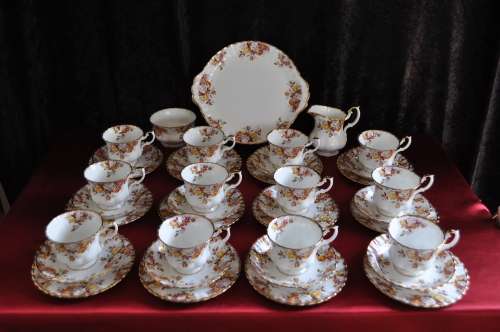 Royal Albert "Lenora" 39 Piece Tea Set.   --  Collections or Courier Please!!!