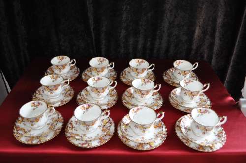 Royal Albert "Lenora" 39 Piece Tea Set.   --  Collections or Courier Please!!!