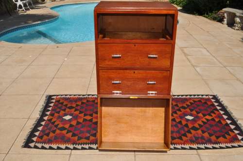 Burmese Teak Chest Of Drawers.   ----   Collections Only!!!