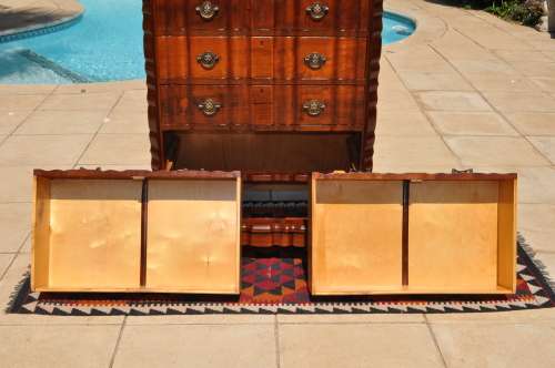 Imbuia Ball & Claw 7 Drawer (2 over 5) Chest Of Drawers.  --  Collections Only!!