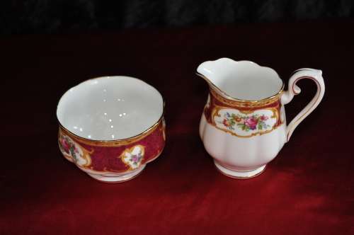 Royal Albert "Lady Hamilton" Coffee Set  --  Collections or Courier Please!!!!