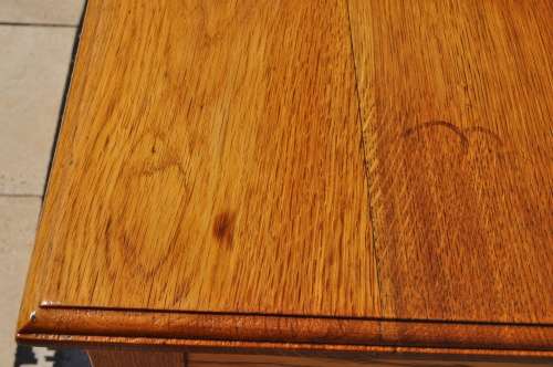 Oak 2 Tier, 2 Drawer Server With Glass Top --  Collections only!!