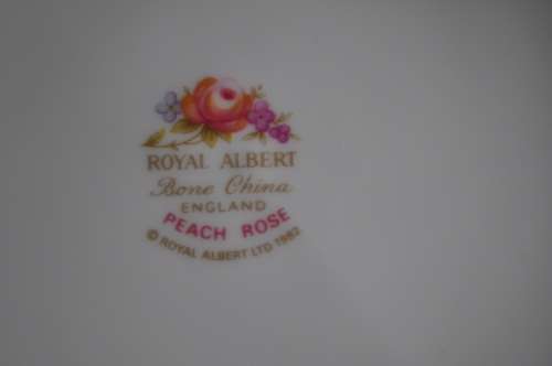 Royal Albert "Peach Rose" Trio