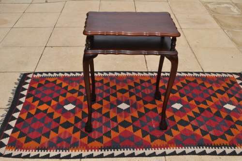 Imbuia Ball & Claw 2 Tier Side Table  --  Collections Only!!!!