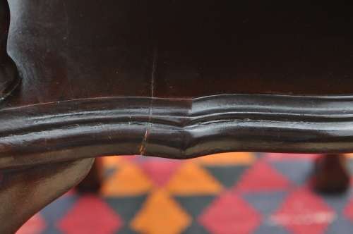 Imbuia Ball & Claw 2 Tier Side Table  --  Collections Only!!!!